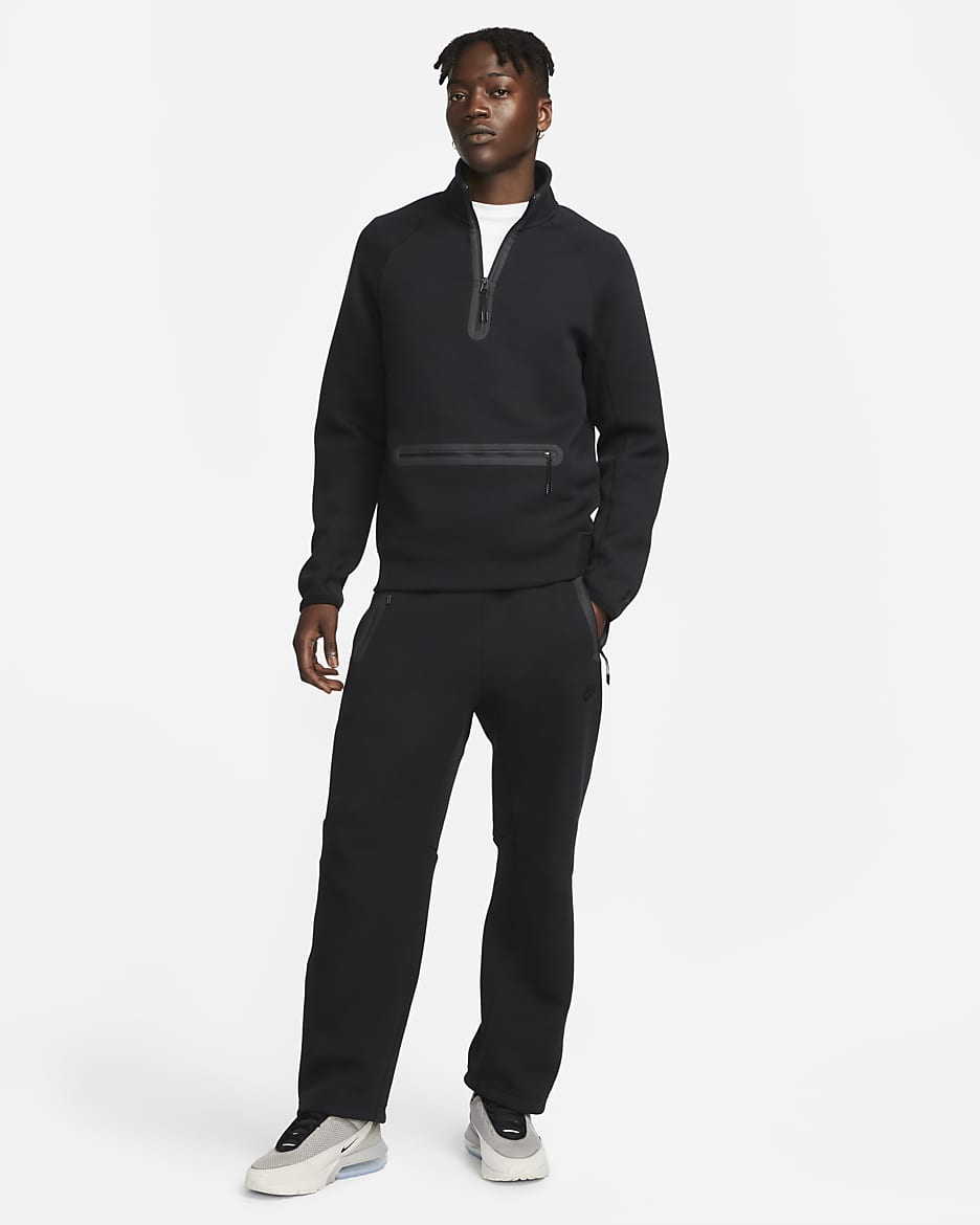 Nike open hem fleece sweatpants mens sale